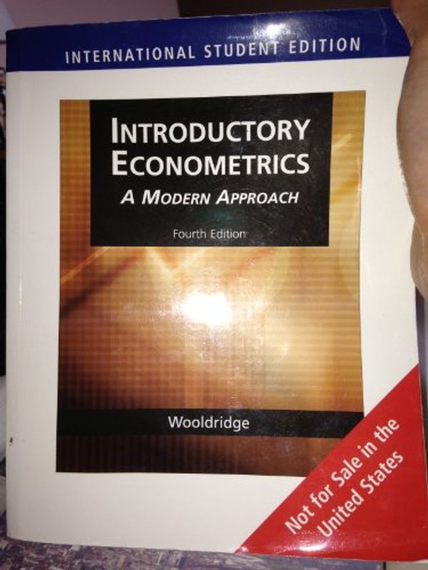 Cover Art for 9780324323481, Introductory Econometrics by Jeffrey Wooldridge