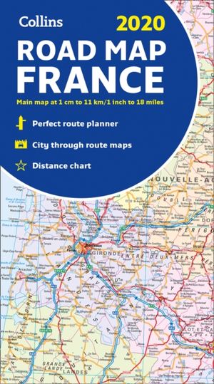Cover Art for 9780008319779, 2020 Collins Map of France [New Edition] by Collins Maps