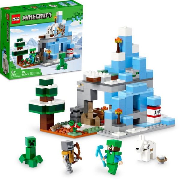 Cover Art for 0673419371865, LEGO Minecraft The Frozen Peaks 21243, Cave Mountain Set with Steve, Creeper, Goat Figures & Accessories, ICY Biome Toy for Kids Age 8 Plus Years Old by Unknown