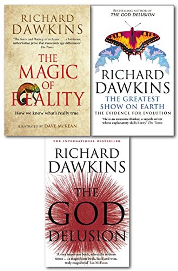 Cover Art for 9781409609193, Richard Dawkins 3 books Set (The Magic of Reality, The Greatest Show on Earth, The God Delusion) by 