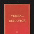 Cover Art for 9780989983907, Verbal Behavior by B. F. Skinner