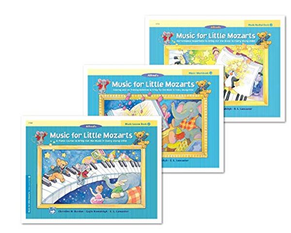 Cover Art for B083QR9RWR, NEW SET! Alfred's Music for Little Mozarts Level 3 Set (3 Books) - Lesson, Workbook, Recital by Christine H. Barden, Gayle Kowalchyk, E. L. Lancaster