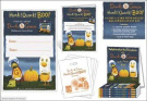 Cover Art for 9781524794729, Duck & Goose, Honk! Quack! Boo! 4-Copy L-Card with Deluxe Event Kit by Tad Hills