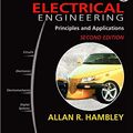 Cover Art for 9780130943491, Electrical Engineering: Principals and Applications by Allan R. Hambley