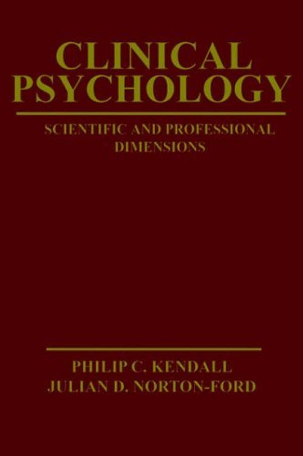 Cover Art for 9780471864844, Clinical Psychology by Pc Wie