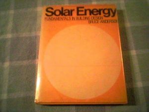 Cover Art for 9780070017511, Solar Energy: Fundamentals in Building Design by Bruce Anderson