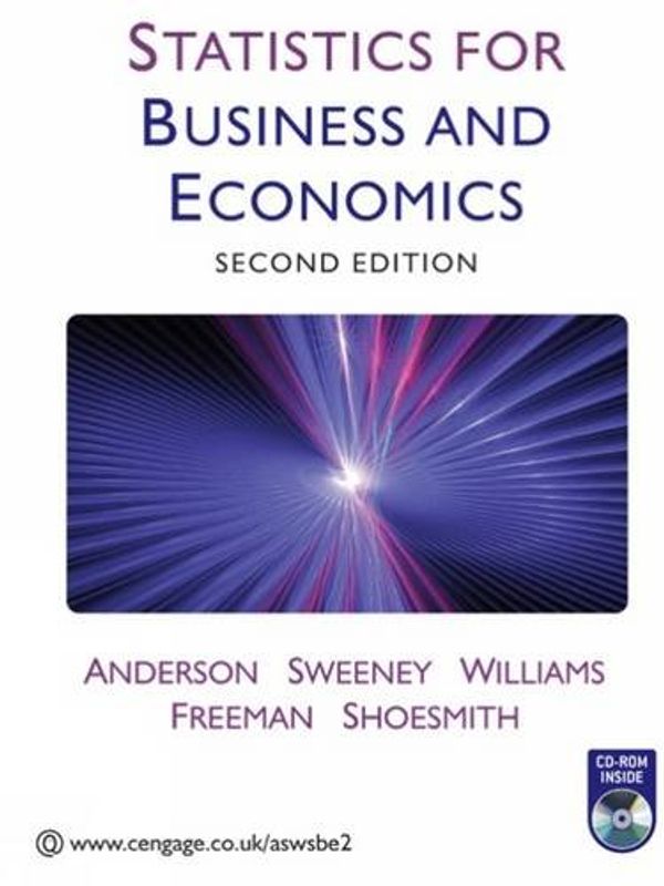 Cover Art for 9781408089347, Statistics for Business and Economics by David Ray Anderson