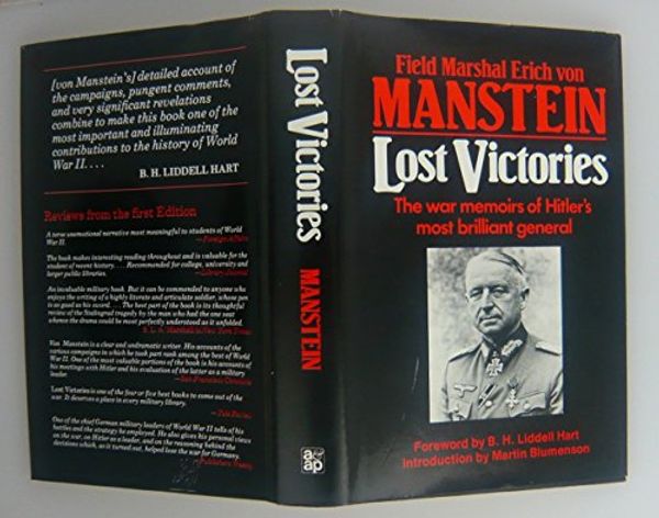 Cover Art for 9780853685555, Lost Victories by Erich Von Manstein