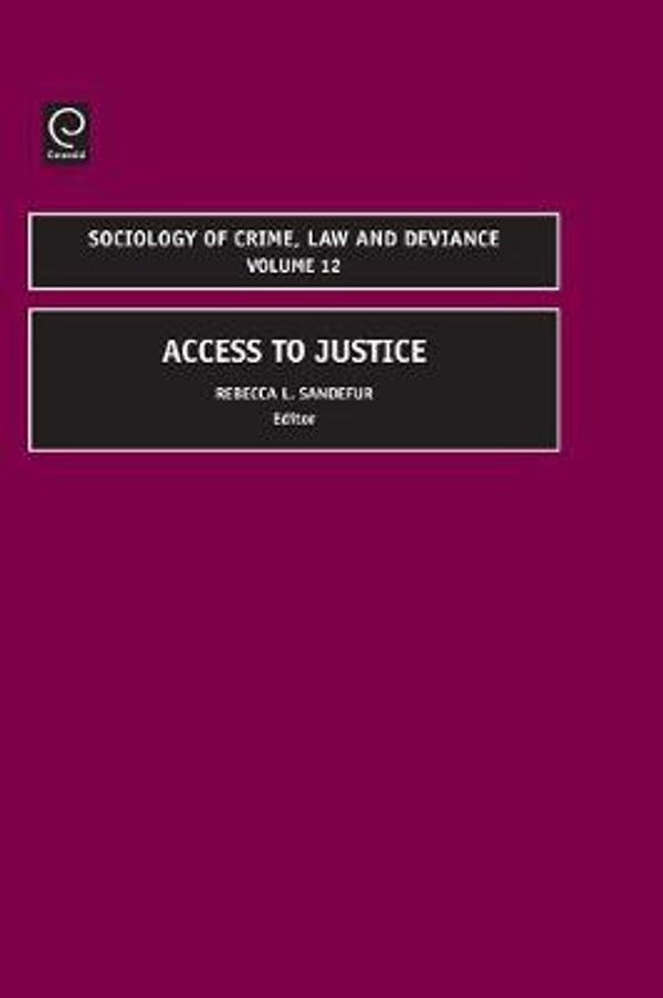 Cover Art for 9781848552425, Access to Justice by Rebecca L. Sanderfur