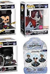 Cover Art for B07XGBZS28, KH3 Kingdom Hearts III - Sora (Monsters, Inc.) Flocked Exclusive #485 Games Bunded with + Mickey Mouse + Vanitas Vinyl Pop! & Mini Domez Series Disney Figure Collectible 4-Pack Disney Gear Bundle by Unknown