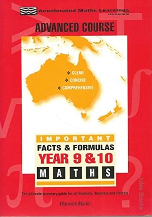 Cover Art for 9781875462186, Important Facts And Formulas : Years 9 And 10 Advanced, 4E by Warwick Marlin