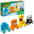 Cover Art for 0673419338097, LEGO DUPLO My First Animal Train 10955 Pull-Along Toddlers’ Animal Toy with an Elephant, Tiger, Giraffe and Panda, New 2021 (15 Pieces) by 