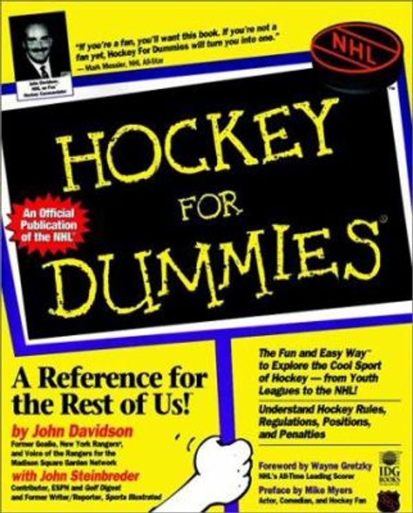 Cover Art for 0785555550452, Hockey for Dummies by John Davidson