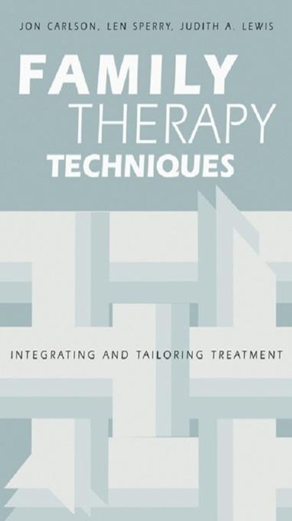 Cover Art for 9781135450687, Family Therapy Techniques by Jon Carlson