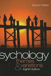 Cover Art for 9781439001295, Psychology: Themes and Variations - Text Only by Wayne Weiten