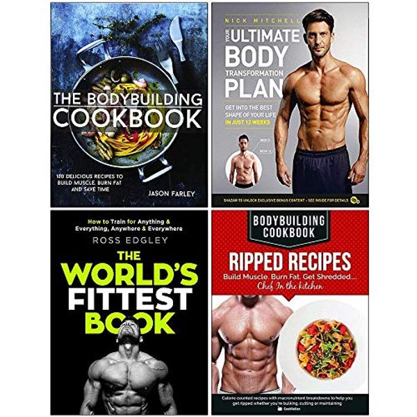 Cover Art for 9789123934171, The Bodybuilding Cookbook, Your Ultimate Body Transformation Plan, The World's Fittest Book, Bodybuilding Cookbook Ripped Recipes 4 Books Collection Set by Jason Farley, Nick Mitchell, Iota Ross Edgley