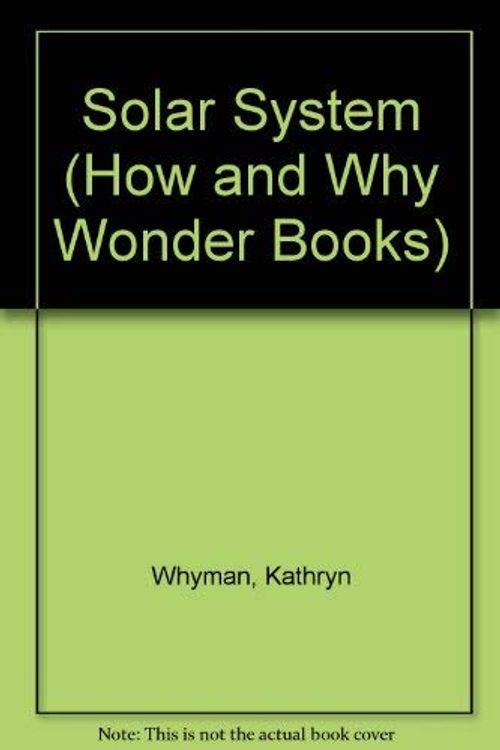 Cover Art for 9780843123739, H/W WB Solar System by Kathyrn Whyman