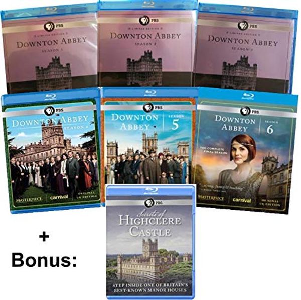 Cover Art for 0088365893451, Downton Abbey Complete Series 1,2,3,4,5 & 6 + Bonus "Secrets of Highclere Castle" [Blu Ray LIMITED EDITION] by 