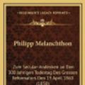 Cover Art for 9781167916052, Philipp Melanchthon by Johann Friedrich Theodor Wohlfarth
