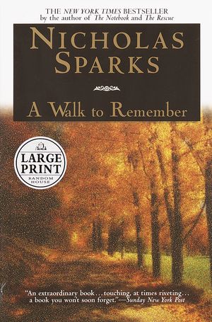 Cover Art for 9780375728006, A Walk to Remember by Nicholas Sparks