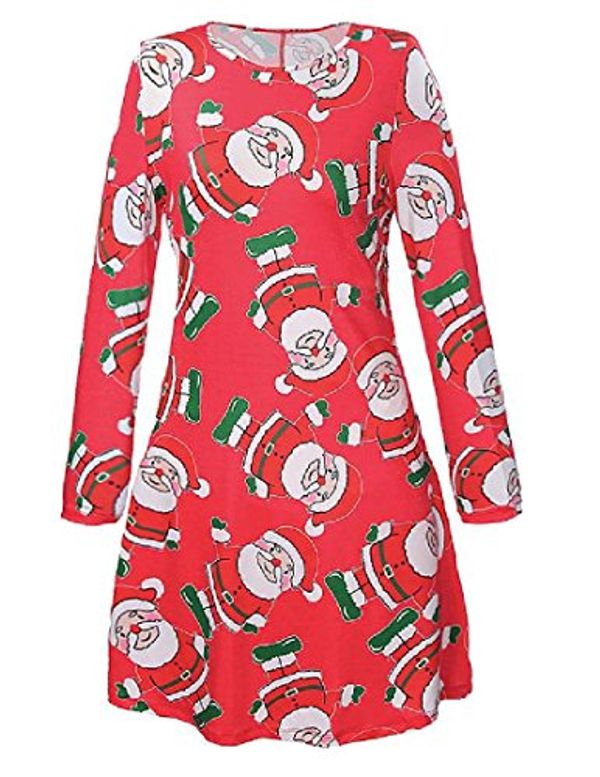 Cover Art for 9788200506188, Tootless-Women Long Sleeve Printed Christmas Swing Evening Party Dress 2 S by Unknown