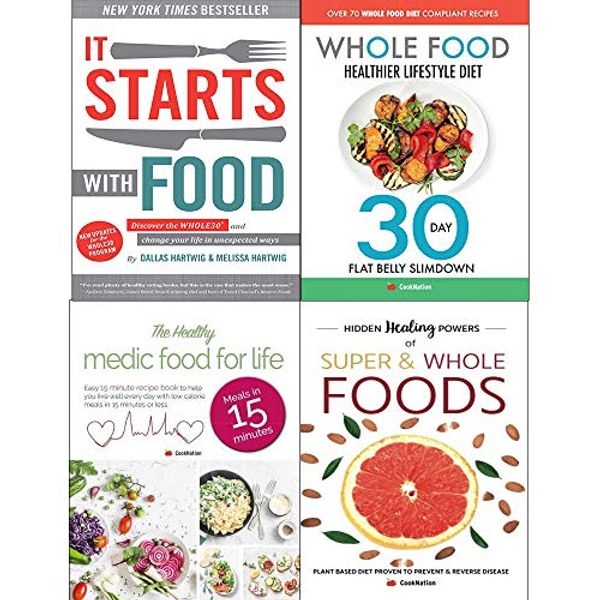 Cover Art for 9789123754151, It starts with food [hardcover], whole diet, healthy medic for life, hidden healing powers super & foods 4 books collection set by Melissa Hartwig Dallas Hartwig, CookNation