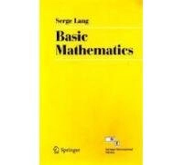 Cover Art for 9788184896732, Basic Mathematics by Serge Lang