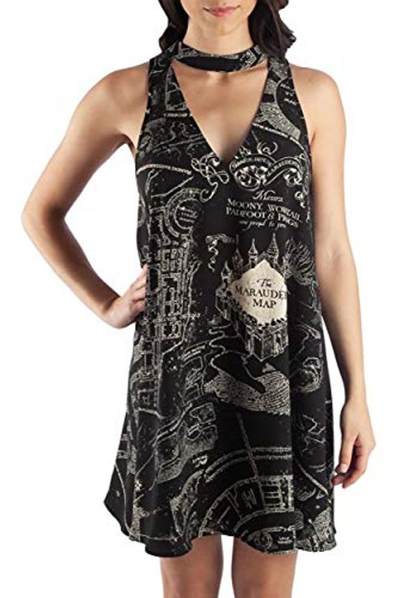 Cover Art for B07GWZKJ73, Bioworld Harry Potter Marauders Map Sleeveless High Neck Dress X-Large Black by Unknown