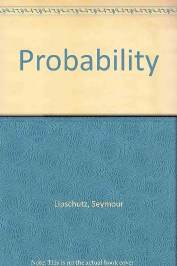 Cover Art for 9780070990319, Probability by Seymour Lipschutz
