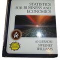 Cover Art for 9780324360684, Statistics for Business and Economics (with CD-ROM) (10th Edition) by David R. Anderson, Dennis J. Sweeney, Thomas A. Williams