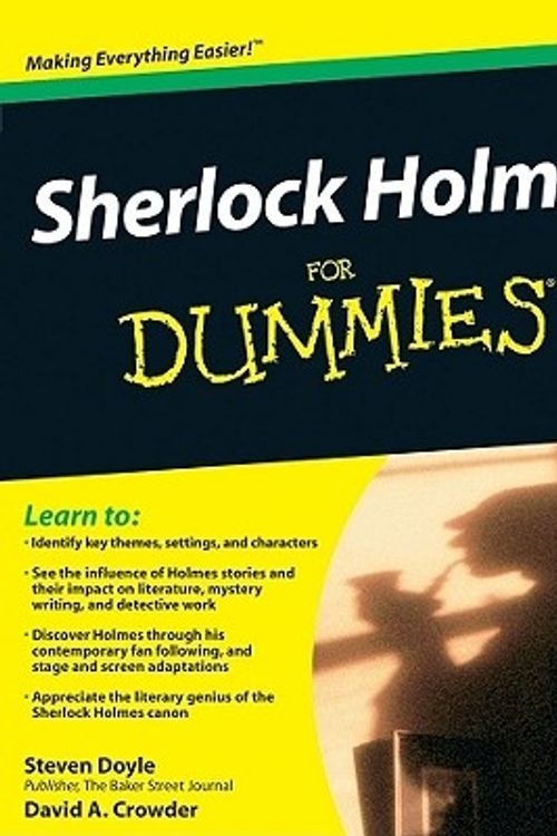 Cover Art for 9780470484449, Sherlock Holmes For Dummies by Steven Doyle, David A. Crowder