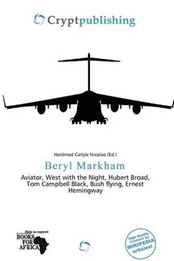 Cover Art for 9786139620975, Beryl Markham by Hardmod Carlyle Nicolao