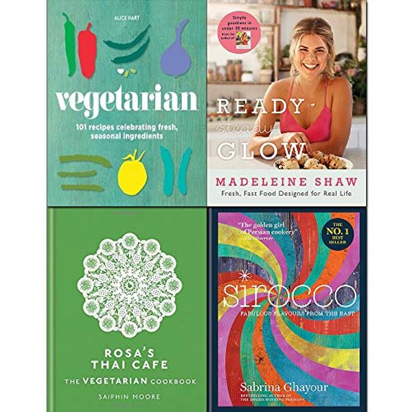 Cover Art for 9789123711154, Ready steady glow, sirocco and rosa's thai cafe vegetarian cookbook 4 books collection set by Sabrina Ghayour, Saiphin Moore, Madeleine Shaw, Alice Hart