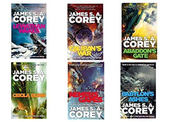 Cover Art for B00PSJ6PF2, The Expanse Series, Leviathan Wakes, Caliban's War and Abaddon's Gate by James S. a. Corey