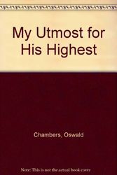 Cover Art for 9781557481450, My Utmost for His Highest by Oswald Chambers