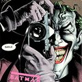 Cover Art for B0793DK9VM, Batman The Killing Joke #1 TPB, 2nd Printing, Pink lettering on the cover. by Alan Moore, Brian Bolland, John Higgins