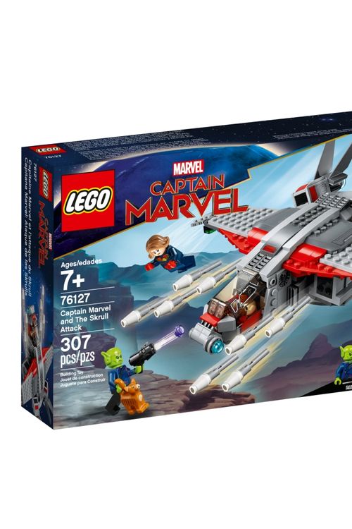 Cover Art for 5702016369694, Captain Marvel and The Skrull Attack Set 76127 by LEGO