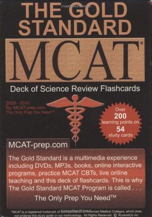 Cover Art for 9780978463823, The Gold Standard Deck of Flashcards for the New MCAT CBT by Brett Ferdinand