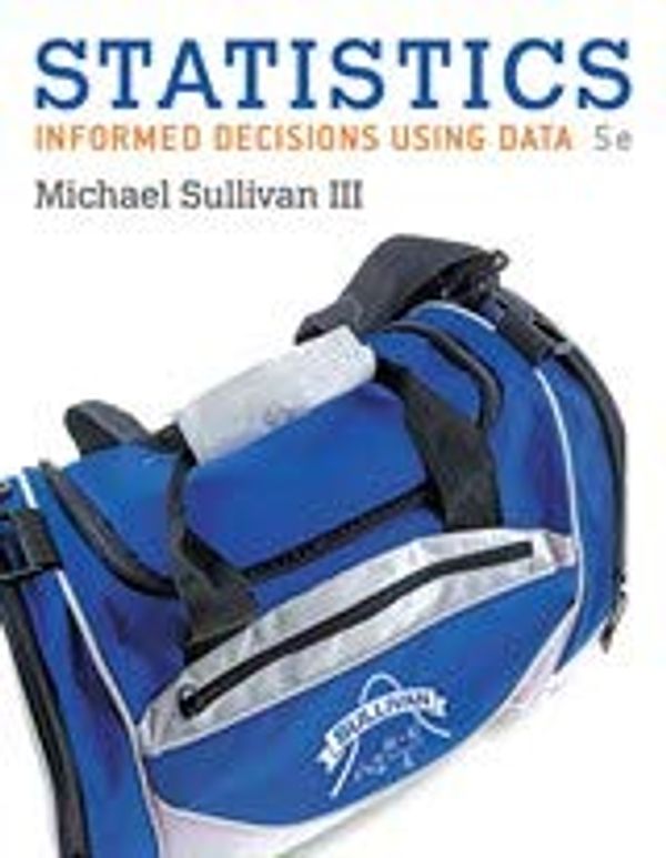 Cover Art for 9780134593005, Statistics: Informed Decisions Using Data; Student Activities Manual and Workbook for the Sullivan Statistics Series; My Statlab Glue-In Access Card; ... Inside Sticker for Glue-In Packages by Sullivan III, Affiliation Michael