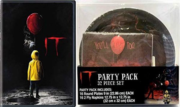 Cover Art for 0795777565103, Time for Red Balloons Pennywise The Clown Bundle Stephen King's It 2017 DVD Horror Movie & Party Night Plates & Napkins Set by Unknown
