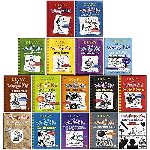 Cover Art for 9789123925865, Diary of a Wimpy Kid 16 Books Collection Set by Jeff Kinney (The Meltdown & Wrecking Ball & Movie Diary [Hardcover]) by Jeff Kinney