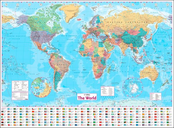 Cover Art for 9780008211585, Collins World Wall Paper Map [New Edition] by Collins Maps