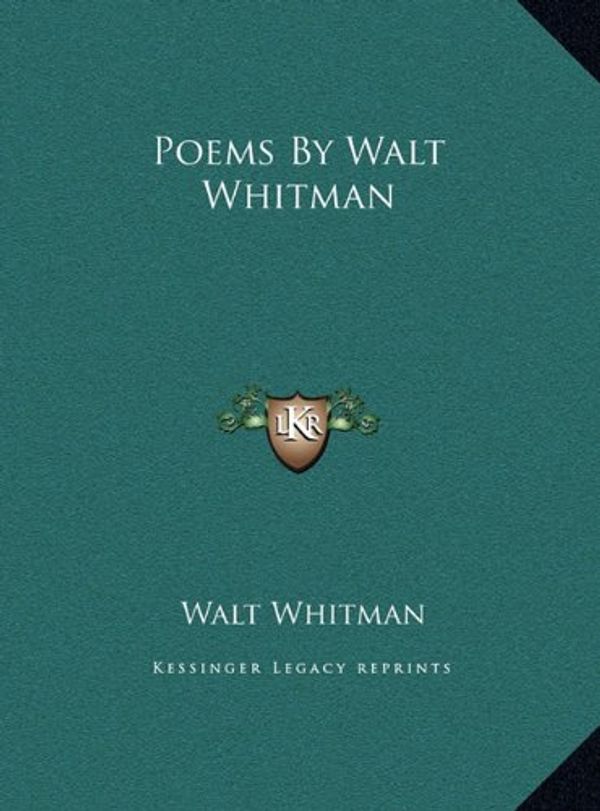 Cover Art for 9781169752207, Poems by Walt Whitman Poems by Walt Whitman by Unknown