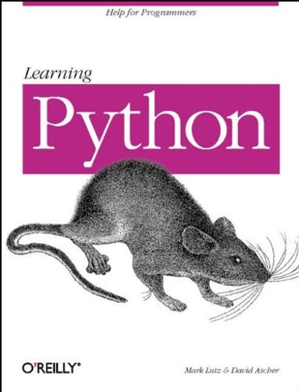 Cover Art for 9781565924642, Learning Python by Mark Lutz, David Ascher