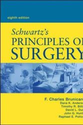 Cover Art for 9780071410908, Schwartz's Principles of Surgery by F. Charles Brunicardi