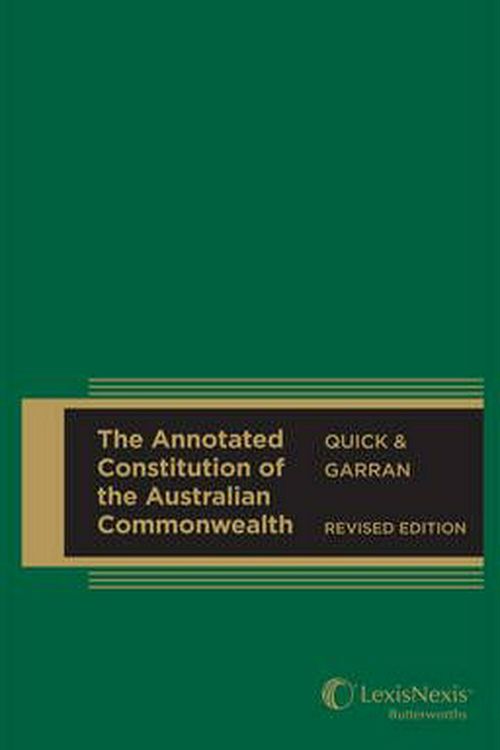 Cover Art for 9780409337211, The Annotated Constitution of the Australian Commonwealth by Quick &. Garran