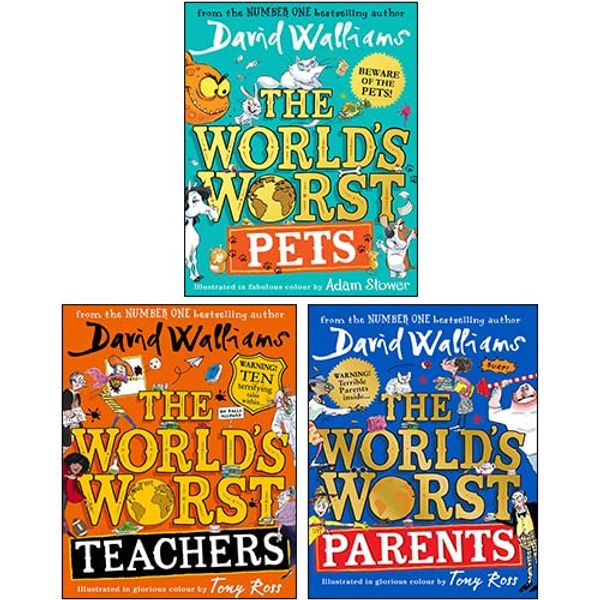 Cover Art for 9789123471942, David Walliams 3 Books Collection Set (The World’s Worst Teachers, The World's Worst Pets, The World’s Worst Parents) by David Walliams