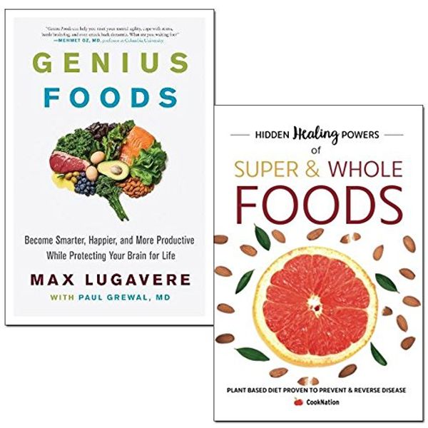 Cover Art for 9789123649730, genius foods [hardcover] and hidden healing powers of super & whole foods 2 books collection set - become smarter, happier, and more productive while protecting your brain for life, plant based diet by Max Lugavere, Paul Grewal, MD, Cooknation