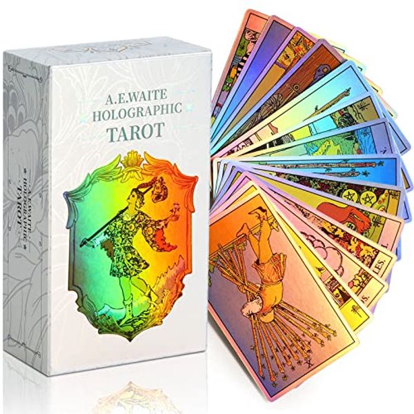 Cover Art for 0789605234088, MagicSeer Rainbow Tarot Cards Decks, Tarot Card and Book Sets for Beginners, Holographic Tarot Deck by MagicSeer