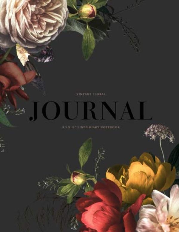 Cover Art for 9781726192187, Vintage Floral Journal 8.5 x 11" Lined Diary Notebook: Sumptuous Rich, Moody Flowers Softback Perfect Bound Note Book for Writing, Gratitude, Bible Verse, Scripture, Mindfulness Journaling, 108 Pages by Splendid Paper Co